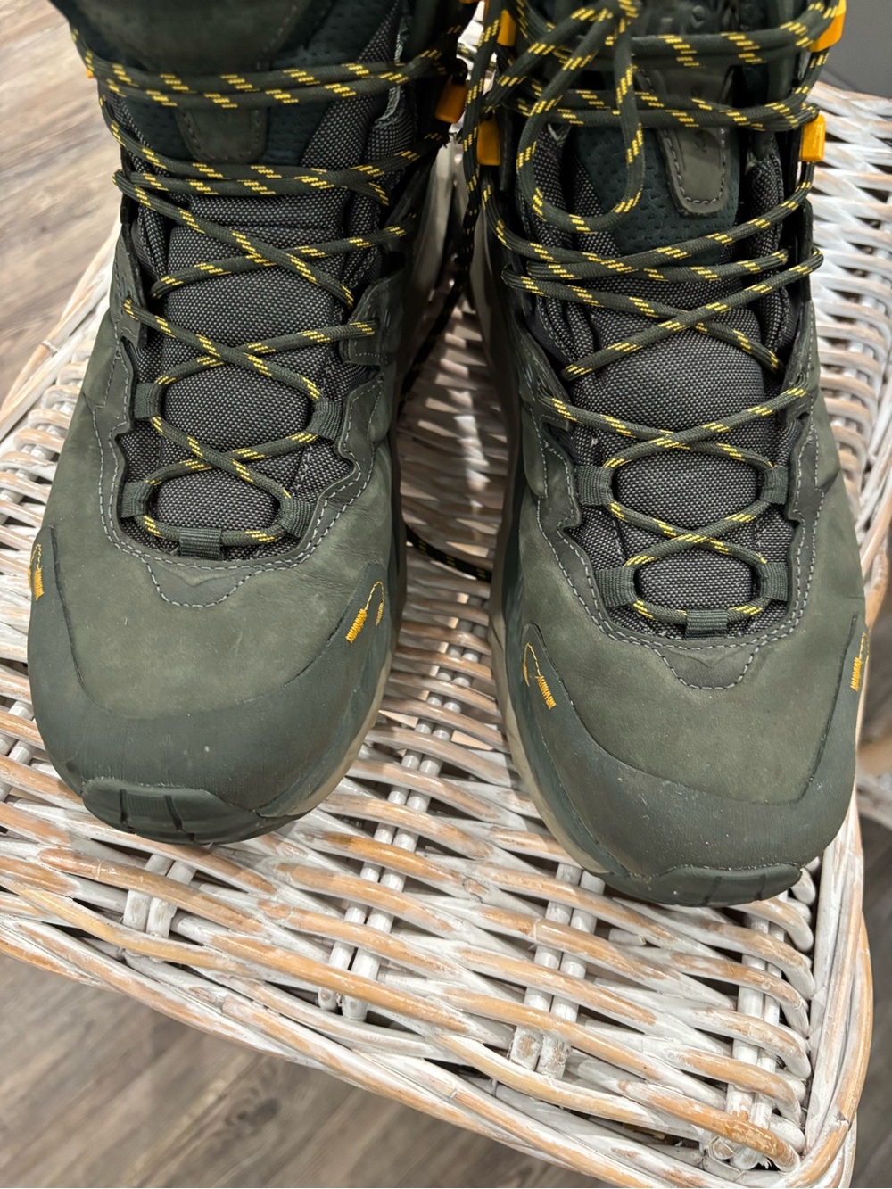 Hoka Kaha 2 Gore Tex Olive Green Waterproof Hiking Boots - Picture 7 of 9